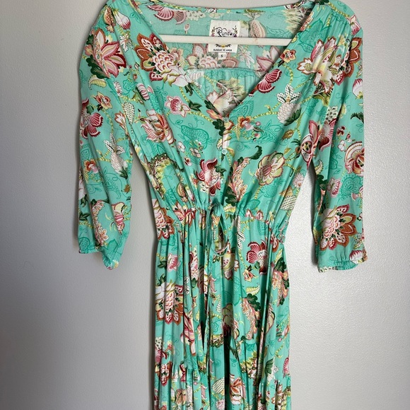 Sunday Mi Amor Anthropology Floral Print Maxi Dress Size S - Picture 3 of 8